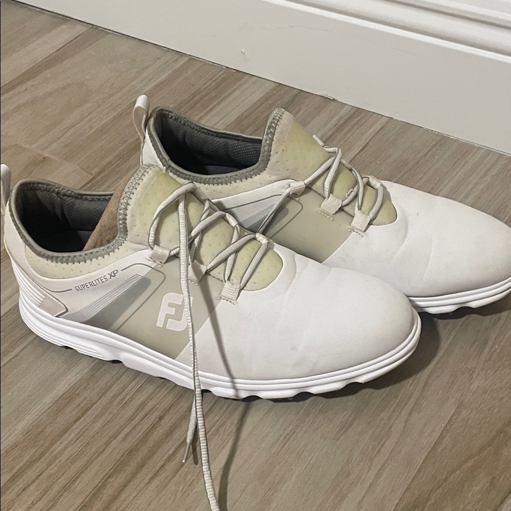 FootJoy SuperLites XP Men's White and Gray Athletic Shoes